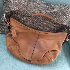 Small coach tan bag